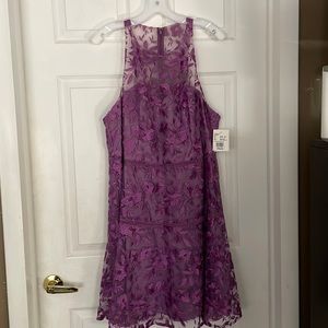 Wister(Purple) Illusion Halter A-line size 18 from David’s Bridal